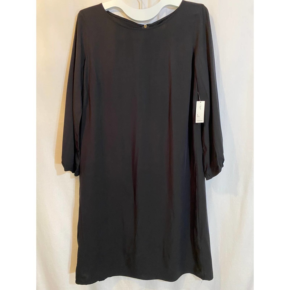 NEW Old Navy Dress Medium Tall Long Sleeves Black